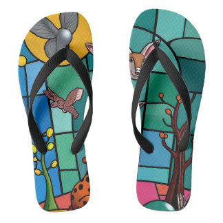 full color 3D Badesandalen