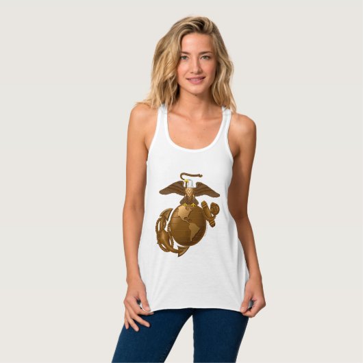 Full-Color EGA - Bronze Tank Top (Vorderseite Vollansicht)