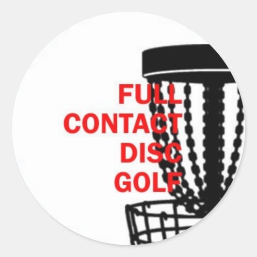 Full Contact Disk Golf Sticker (Vorderseite)