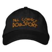 Full Contact Dogsport Bestickte Kappe (Vorderseite)