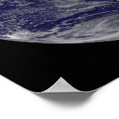 Full Earth showing Hurricane Paloma Poster (Ecke)