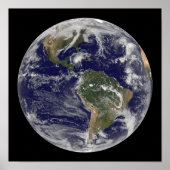 Full Earth showing Hurricane Paloma Poster (Vorne)