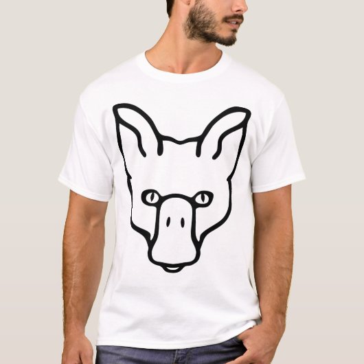Full Face DuckFox Blackline T - Shirt (Vorderseite)