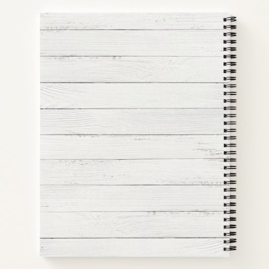 Full Foto Guest Book Spiral Notebook Notizblock (Rückseite)