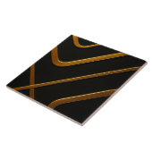Full Liquid Gold Black Monochrome Architectural Ac Fliese (Seite)