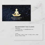 Full Lotus (Gold) / Night Sky Visitenkarte (Vorne/Hinten)