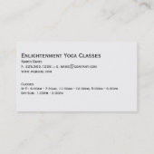 Full Lotus (Gold) / Night Sky Visitenkarte (Rückseite)