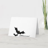 Full Moon and Bats Halloween Card Karte (Rückseite)
