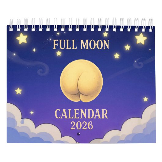 Full Moon Animals 2026 Funny Wall Calendar Kalender (Titelbild)