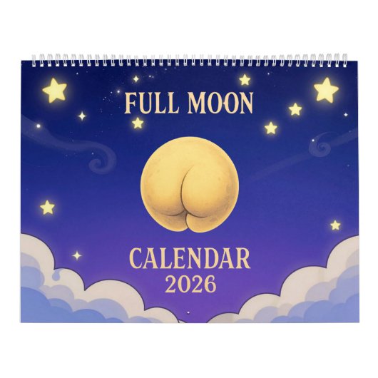 Full Moon Animals 2026 Funny Wall Calendar Kalender (Titelbild)