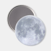 FULL MOON Astronomie Magnet (Vorderseite/Rückseite)