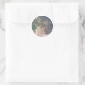 "FULL MOON" Astronomieaufkleber Runder Aufkleber (Tasche)