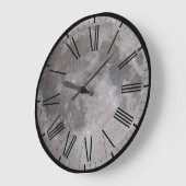 Full Moon Astronomy Image Große Wanduhr (Winkel)