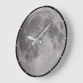 Full Moon Astronomy Image Große Wanduhr (Winkel)