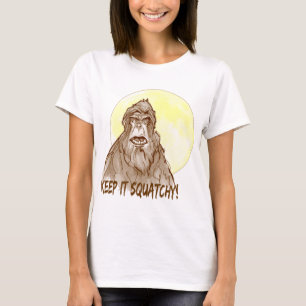 Full Moon BEHIELT IT SQUATCHY - Bigfoot Research T-Shirt