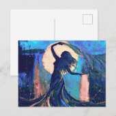 Full Moon Bly Dancer Postkarte (Vorne/Hinten)