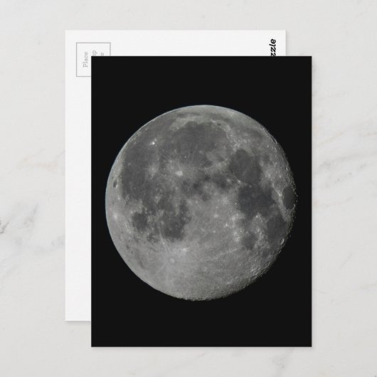 Full Moon Card Postkarte (Vorne/Hinten)