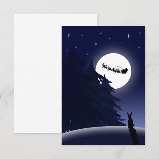 Full Moon Christmas Santa Sleigh (Vorne/Hinten)