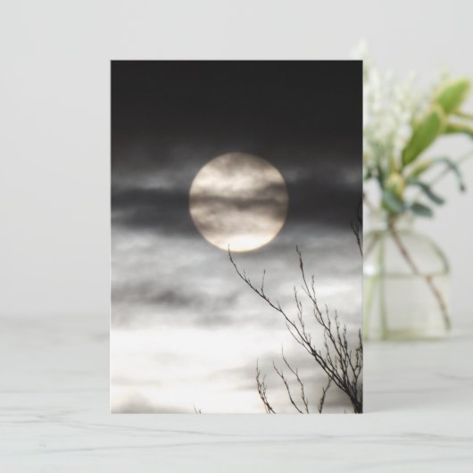 full moon einladung (Stehend Vorderseite)