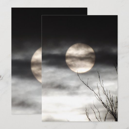 full moon einladung (Vorne/Hinten)