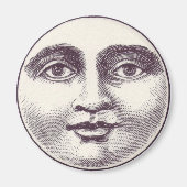 Full Moon Face Magnet (Vorne)