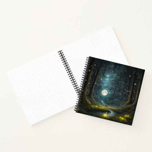 Full Moon & Firefrefly Hard Cover Journal Notizblock (Innenseite)