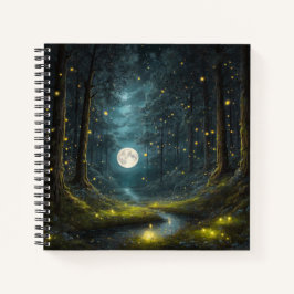 Full Moon & Firefrefly Hard Cover Journal Notizblock