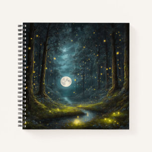 Full Moon & Firefrefly Hard Cover Journal Notizblock