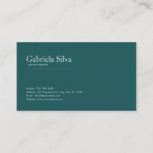 Full Moon Garden and Fairy Tale Castle Night Visitenkarte (Rückseite)