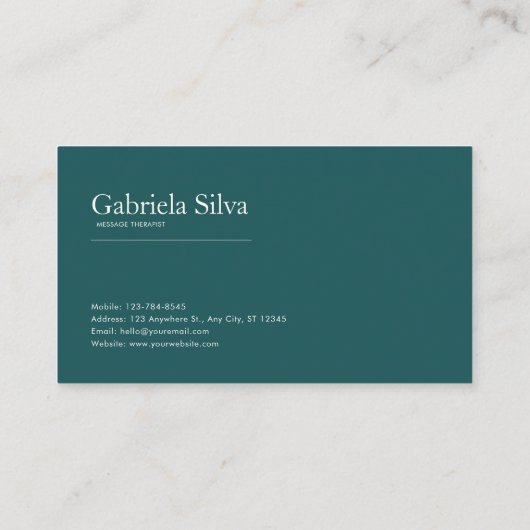 Full Moon Garden and Fairy Tale Castle Night Visitenkarte (Rückseite)