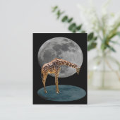 FULL MOON GIRAFFE POSTKARTE (Stehend Vorderseite)