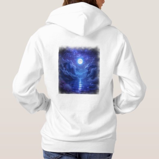 "Full Moon Glow Women's Sweatshirt - elegant (Rückseite)