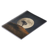 Full Moon Golden Hill Tree Notebook Notizblock (Linke Seite)
