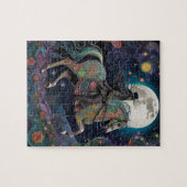 Full Moon Halloween Reitsport Puzzle (Horizontal)