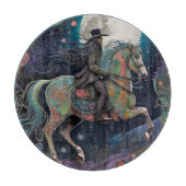 Full Moon Halloween Reitsport Schneidebrett (Vorderseite)