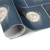 Full Moon In a Basketball Net Geschenkpapier (Rolleneckpunkt)