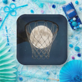 Full Moon In a Basketball Net Pappteller (Party)