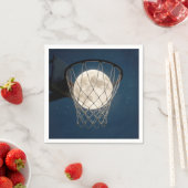 Full Moon In a Basketball Net Serviette (Beispiel)