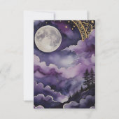 Full Moon Invocation Pagan Prayer Pocket Card Einladung (Rückseite)