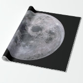 FULL MOON Leinen Wrapping Paper Geschenkpapier (Ungerollt)
