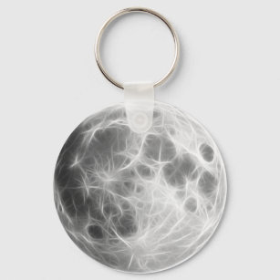 Full Moon Lunar Planet Globe Schlüsselanhänger