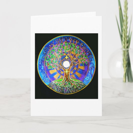 Full Moon Mandala Karte (Vorderseite)