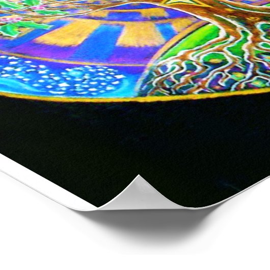 Full Moon Mandala Poster (Ecke)