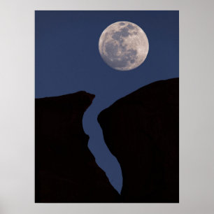 Full Moon   Monument Valley, Arizona Poster