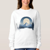 Full Moon Mountain Landscape Sweatshirt (Vorderseite)