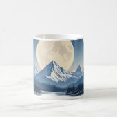 Full Moon Mountain Landscape Sweatshirt Kaffeetasse (Mittel)