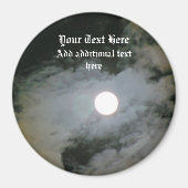 Full Moon Night Sky Personalisiert Magnet (Vorne)