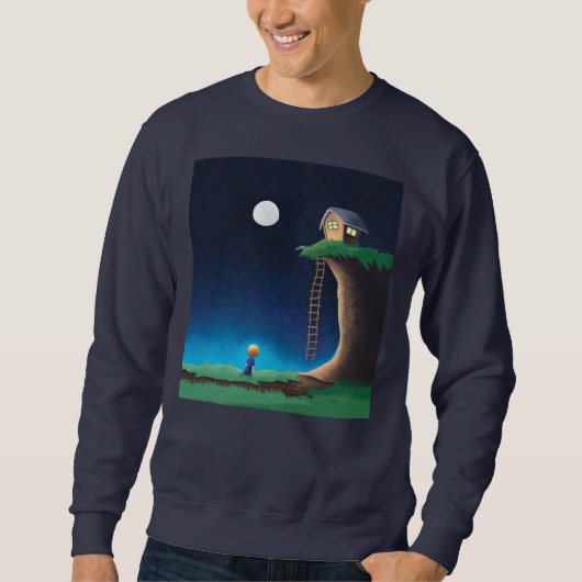 Full Moon Night Sky Sweatshirt (Vorderseite)