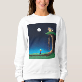 Full Moon Night Sky Sweatshirt