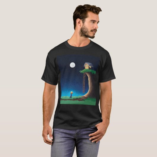 Full Moon Night Sky T - Shirt (Vorne ganz)
